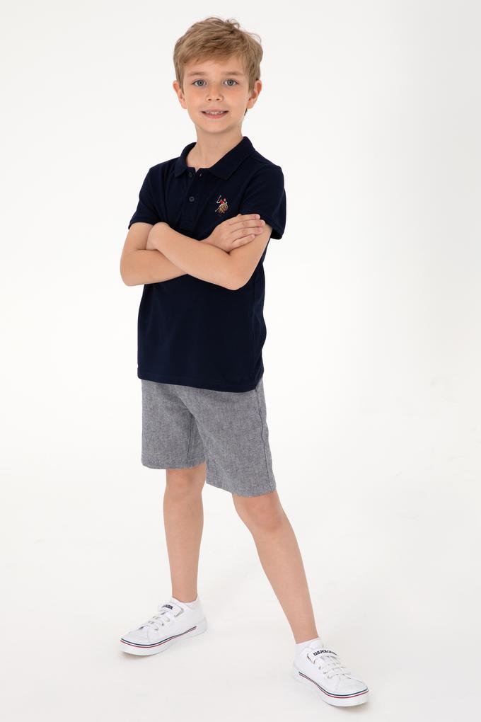 Erkek Çocuk Lacivert Basic Polo Yaka Tişört