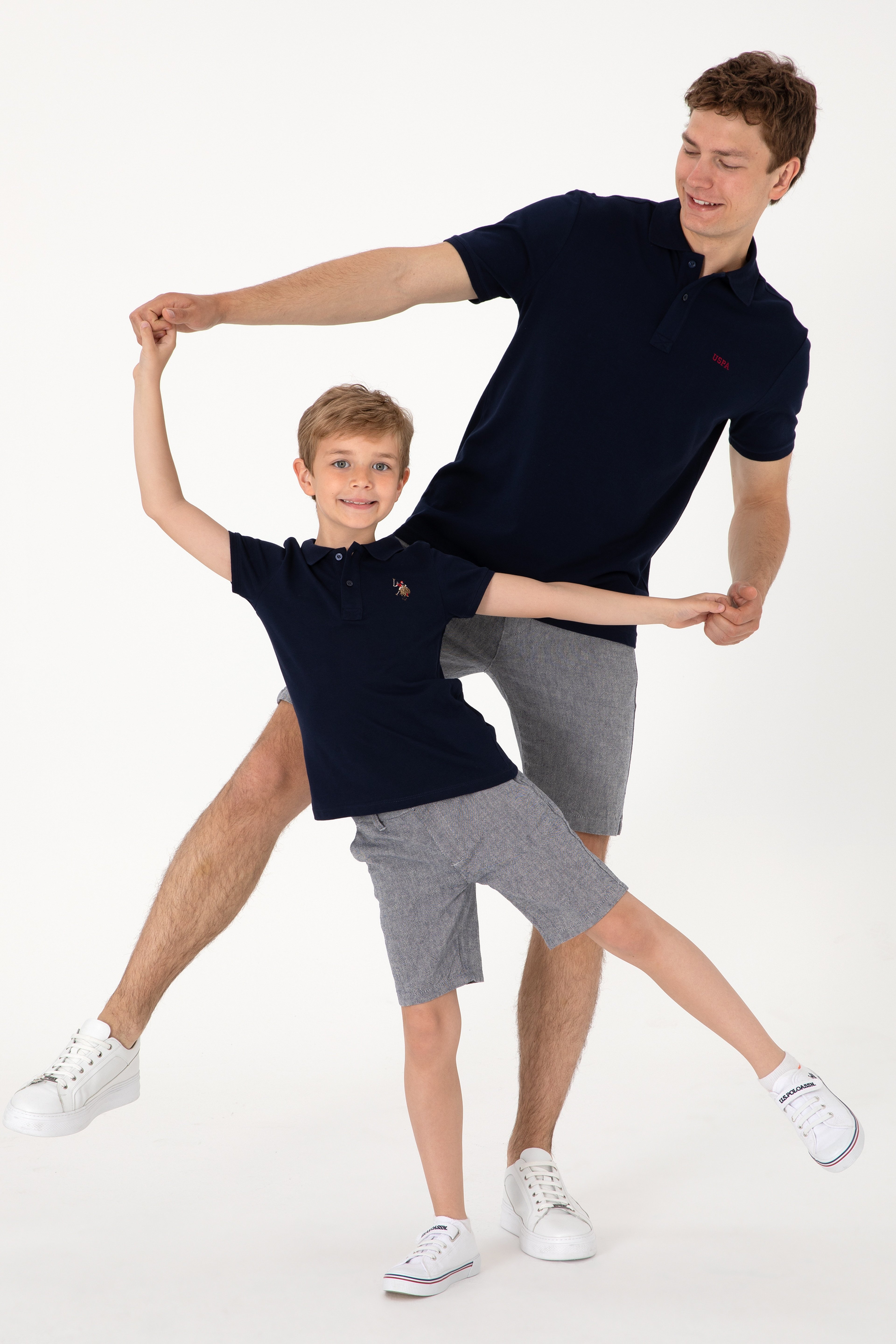 Erkek Çocuk Lacivert Basic Polo Yaka Tişört
