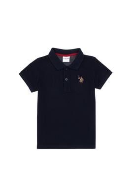 Erkek Çocuk Lacivert Basic Polo Yaka Tişört - 50306484033