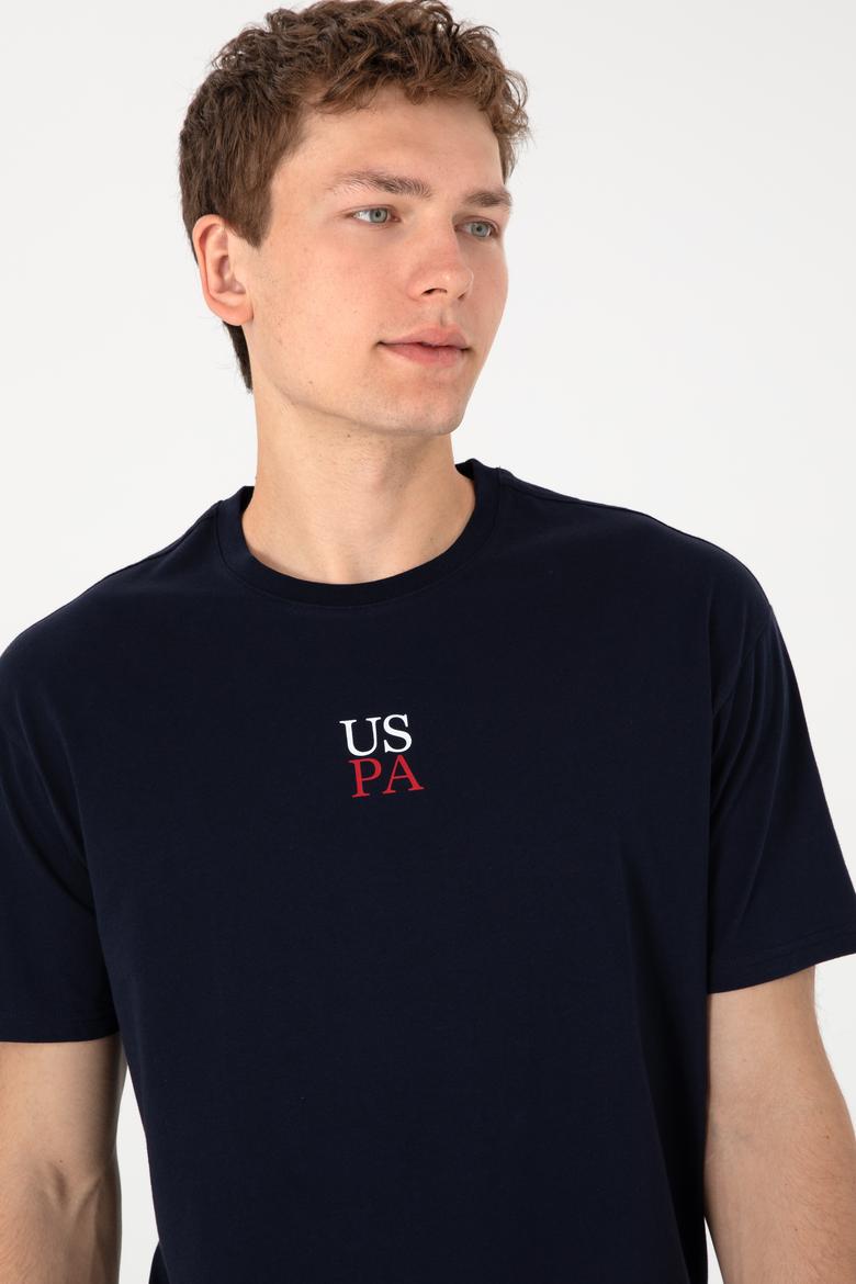 Erkek Comfort Fit Bisiklet Yaka Lacivert Tişört - 50306450019