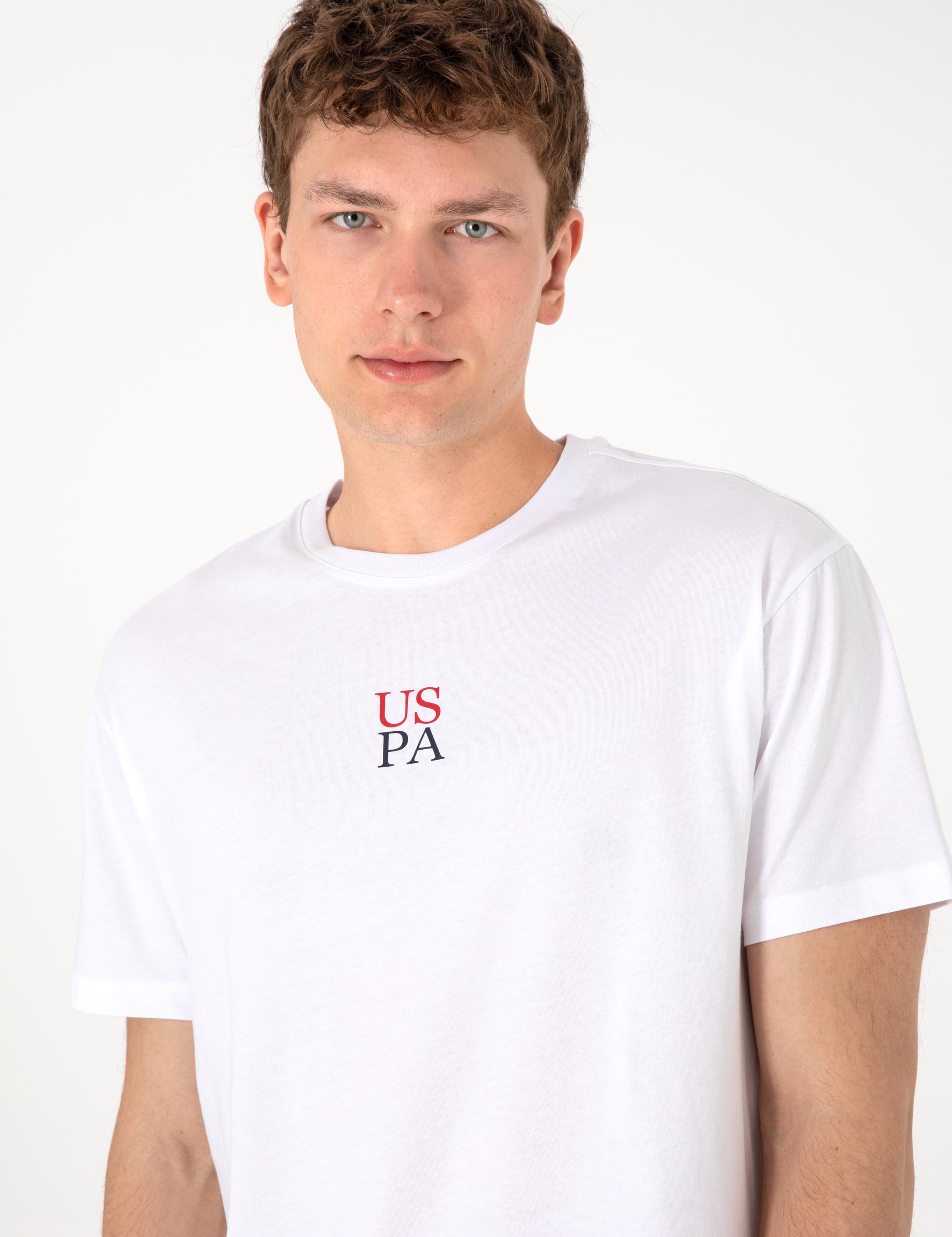 تی شرت یقه گرد آستین کوتاه ریلکس یقه گرد مردانه یو اس پولو | U.S. Polo Assn. - تصویر 4