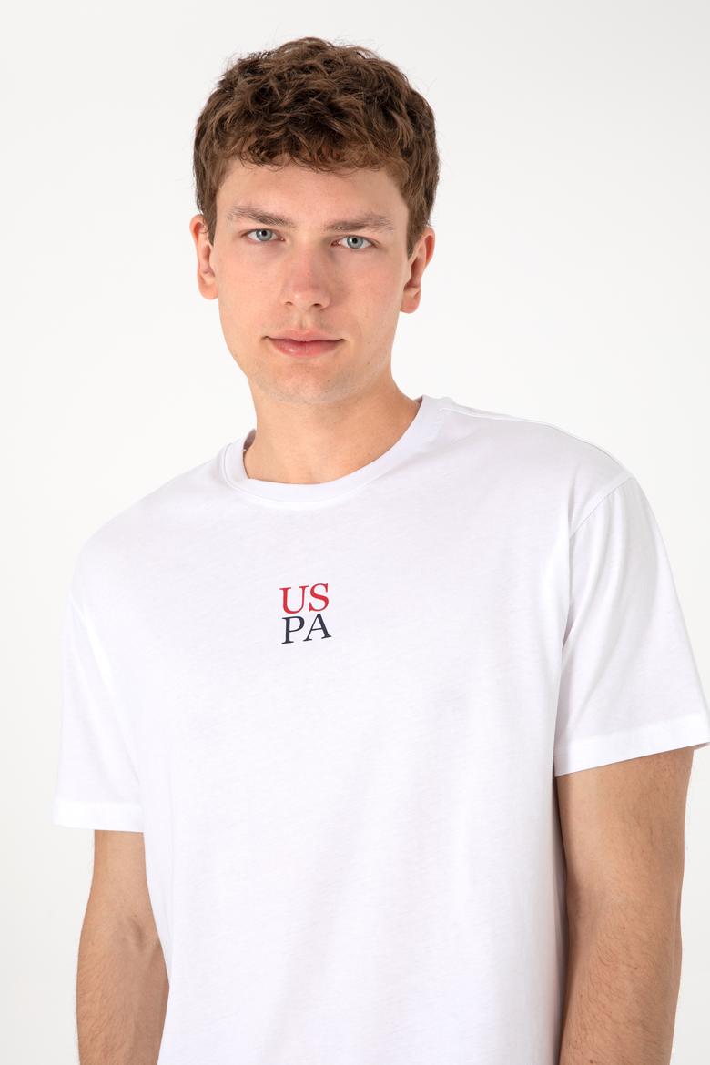 Erkek Comfort Fit Bisiklet Yaka Beyaz Tişört - 50306450030