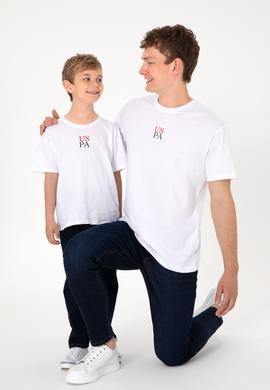 Erkek Comfort Fit Bisiklet Yaka Beyaz Tişört - 50306450030