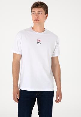 Erkek Comfort Fit Bisiklet Yaka Beyaz Tişört - 50306450030