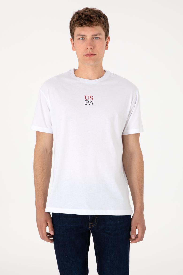 Erkek Comfort Fit Bisiklet Yaka Beyaz Tişört - 50306450030