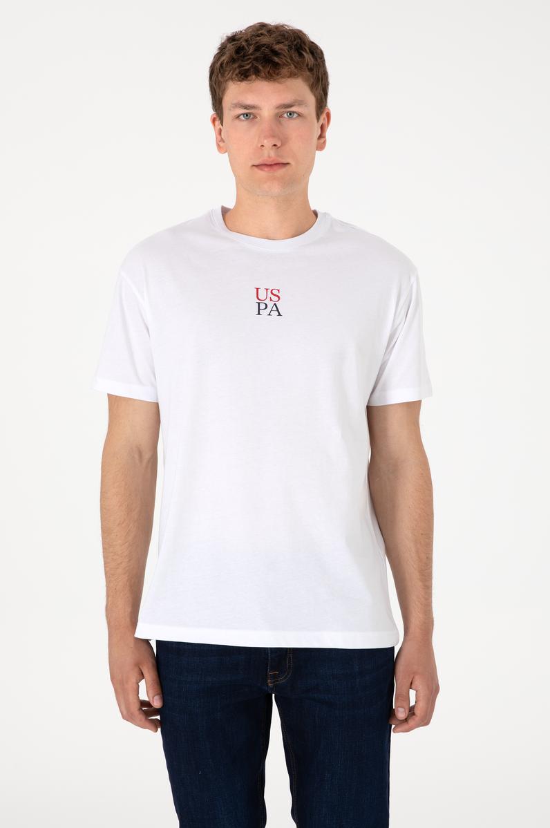 Erkek Comfort Fit Bisiklet Yaka Beyaz Tişört