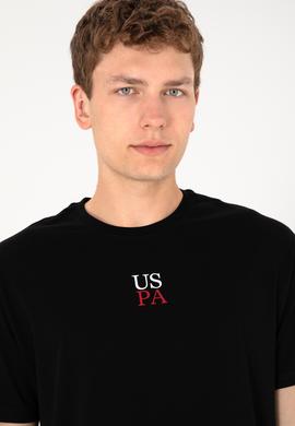 Erkek Comfort Fit Bisiklet Yaka Siyah Tişört - 50306450038