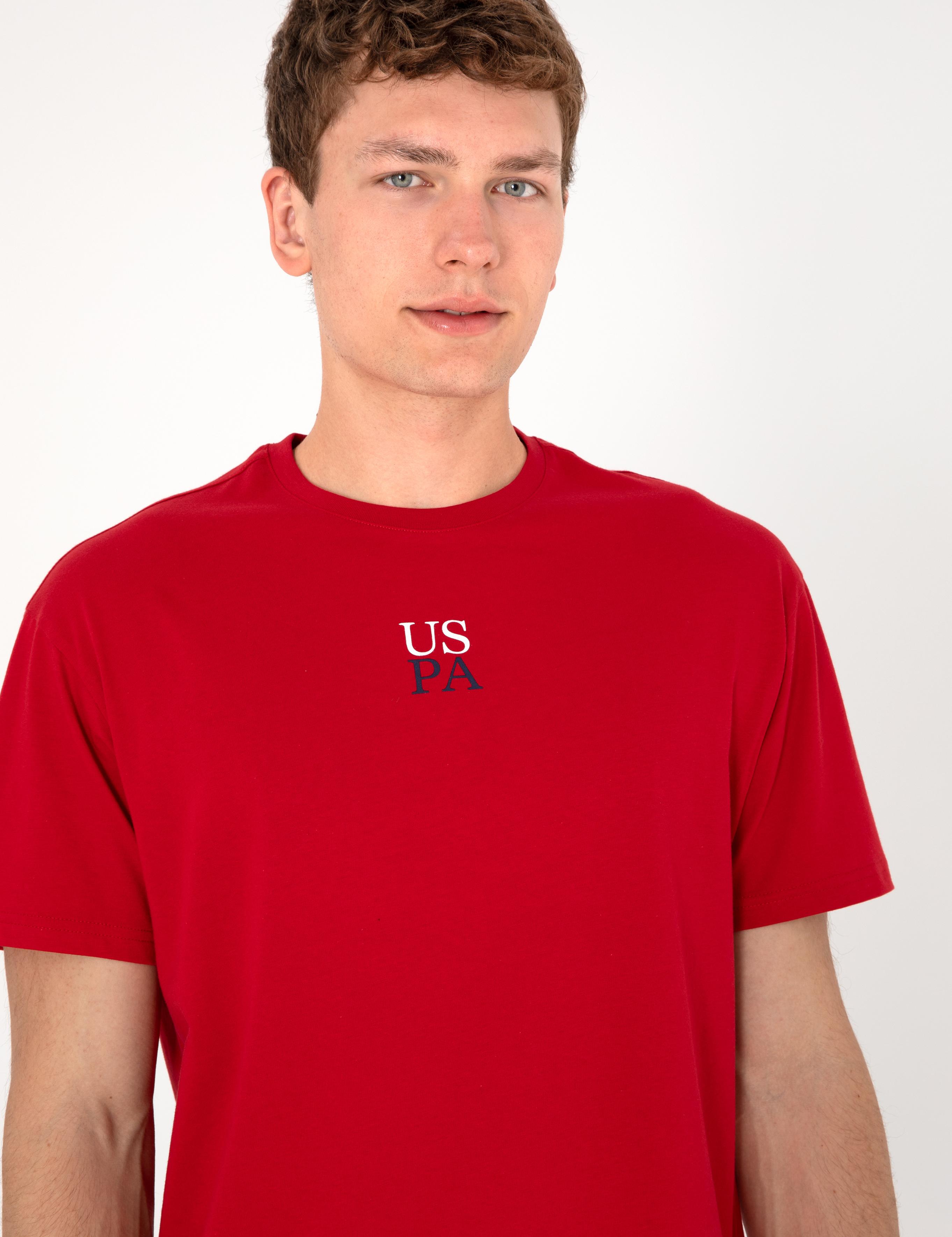 تی شرت یقه گرد آستین کوتاه ریلکس یقه گرد مردانه یو اس پولو | U.S. Polo Assn. - تصویر 4