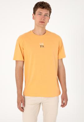 Erkek Comfort Fit Bisiklet Yaka Turuncu Tişört - 50306450060