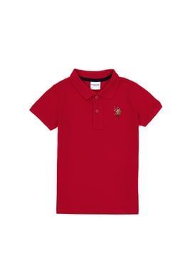 Erkek Çocuk Kırmızı Basic Polo Yaka Tişört - 50306484066