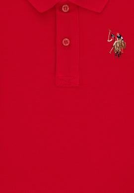 Erkek Çocuk Kırmızı Basic Polo Yaka Tişört - 50306484066