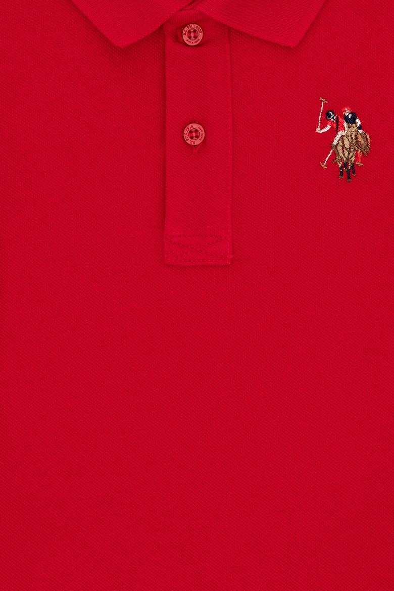 Erkek Çocuk Kırmızı Basic Polo Yaka Tişört - 50306484066