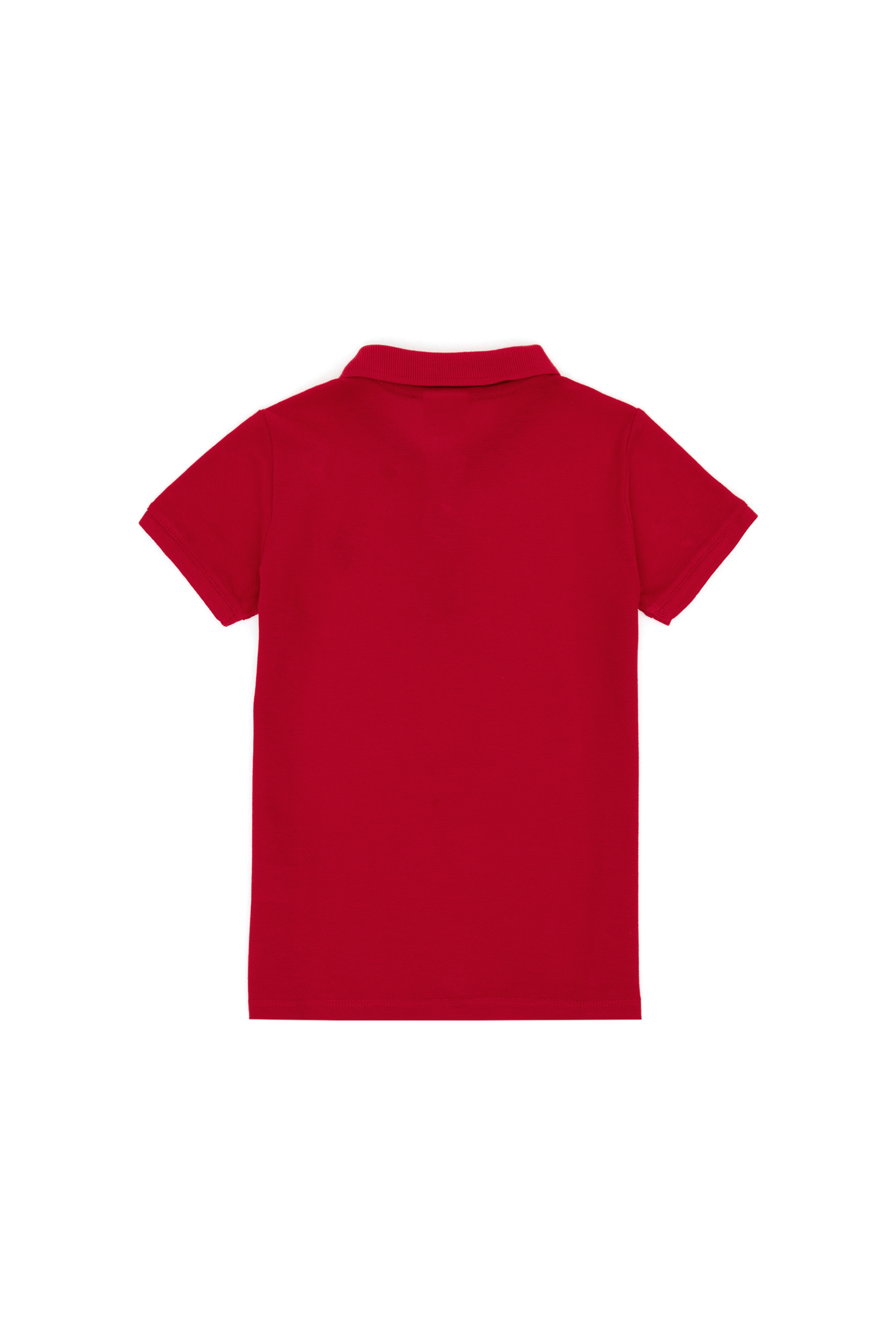 Erkek Çocuk Kırmızı Basic Polo Yaka Tişört - Image 5