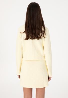 Kadın Limon Örme Ceket - 50300748006