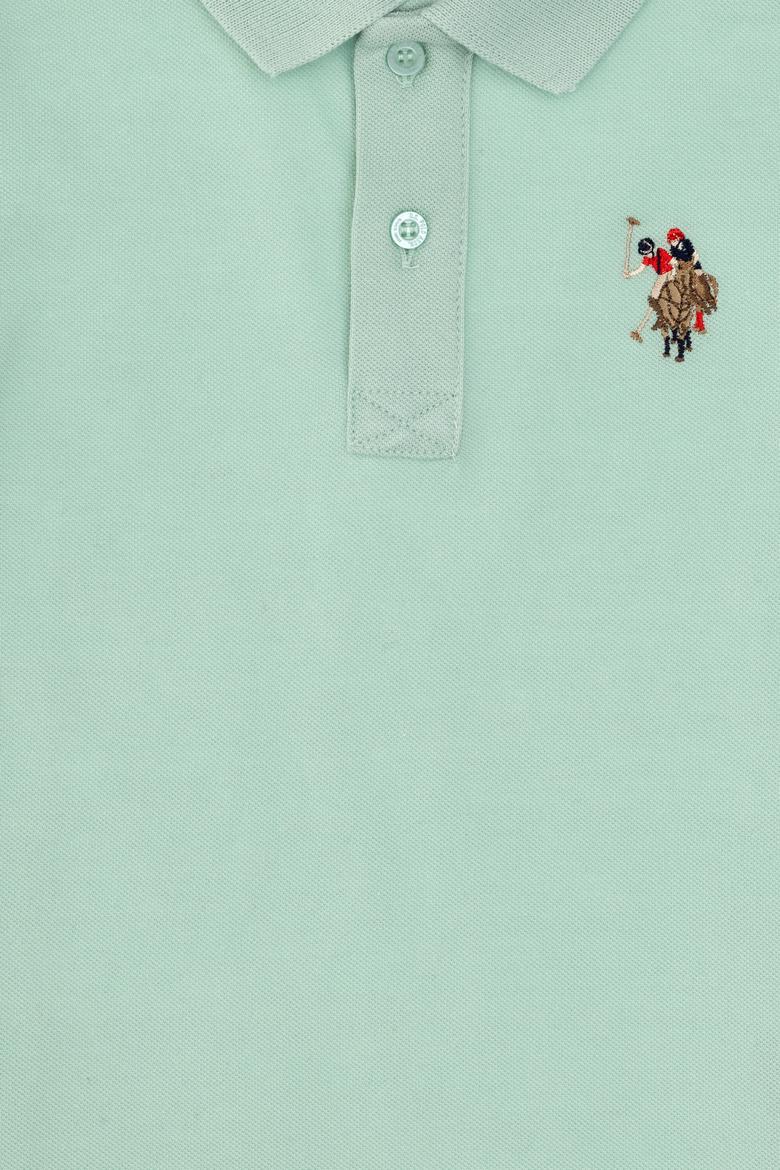 Erkek Çocuk Su Yeşili Basic Polo Yaka Tişört - 50306484089