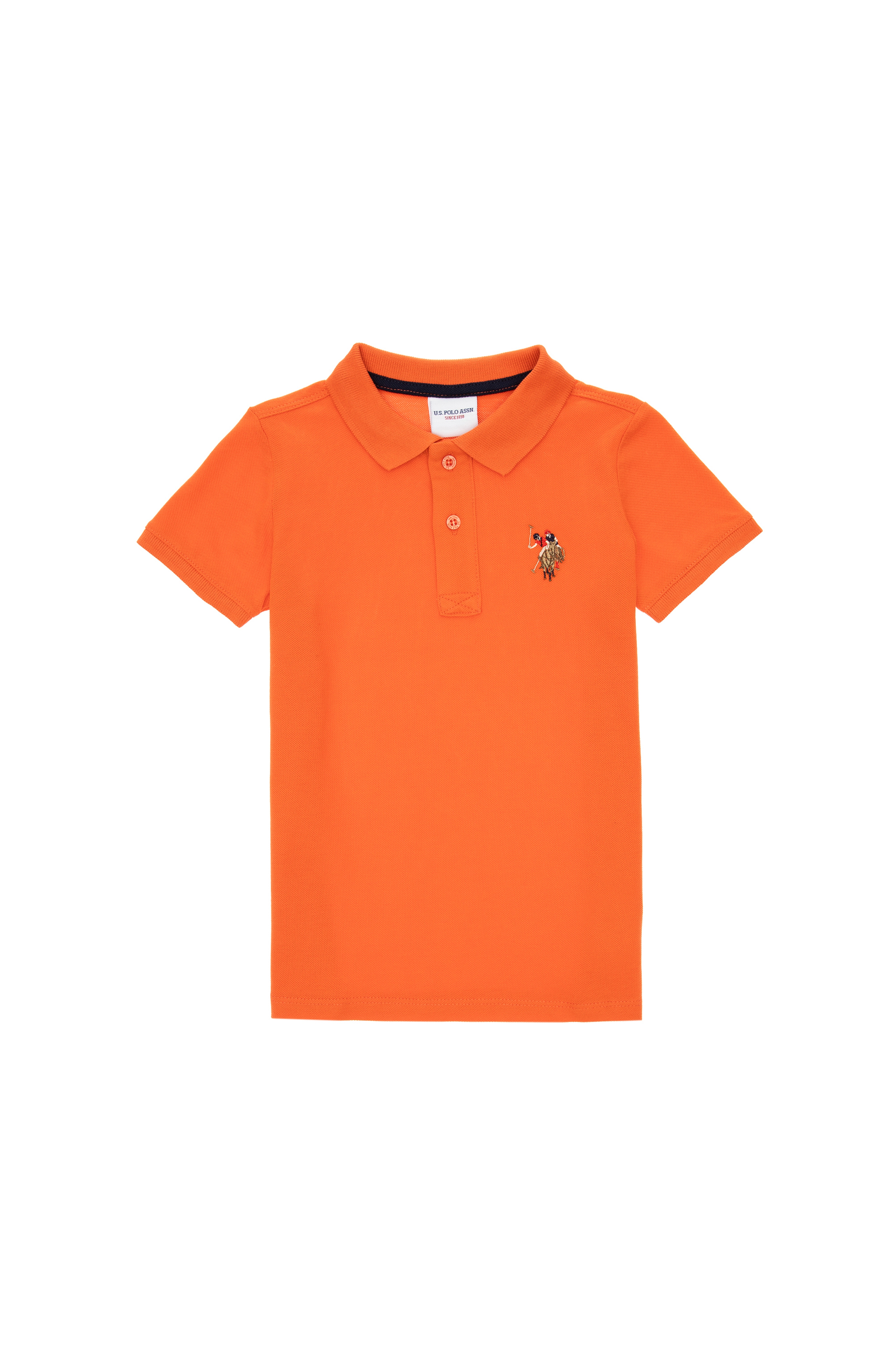 Erkek Çocuk Nar Çiçeği Basic Polo Yaka Tişört - Image 4