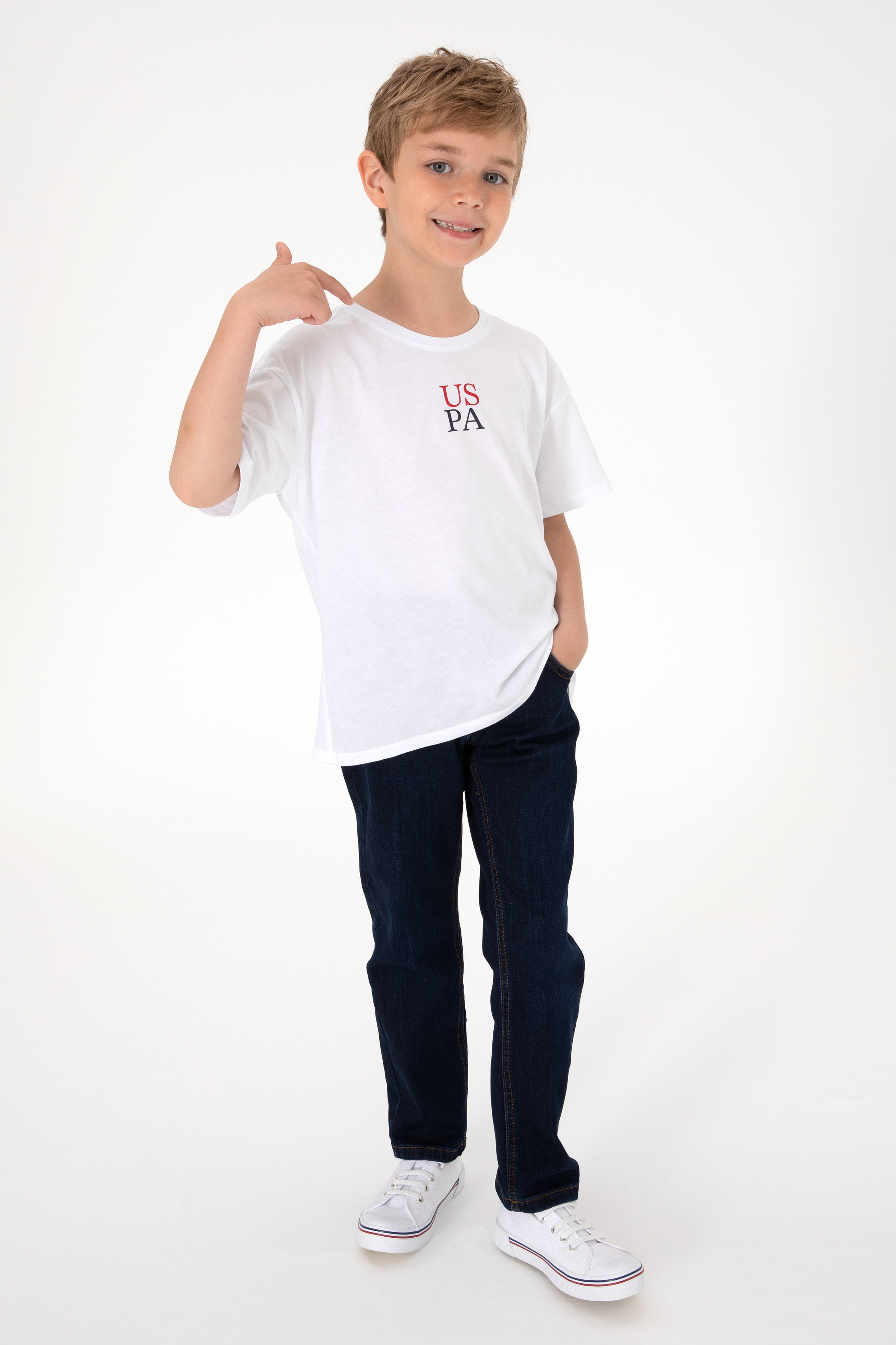 Erkek Çocuk Koyu Mavi Jean Pantolon - Image 3