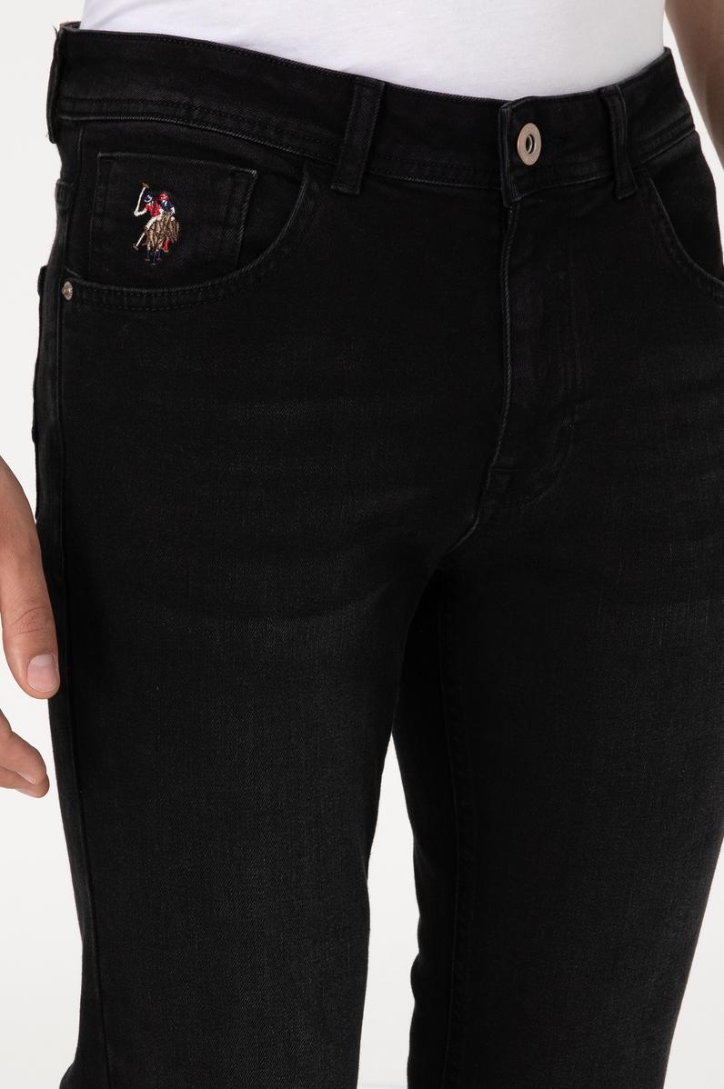 Erkek Siyah Slim Fit Jean Pantolon
