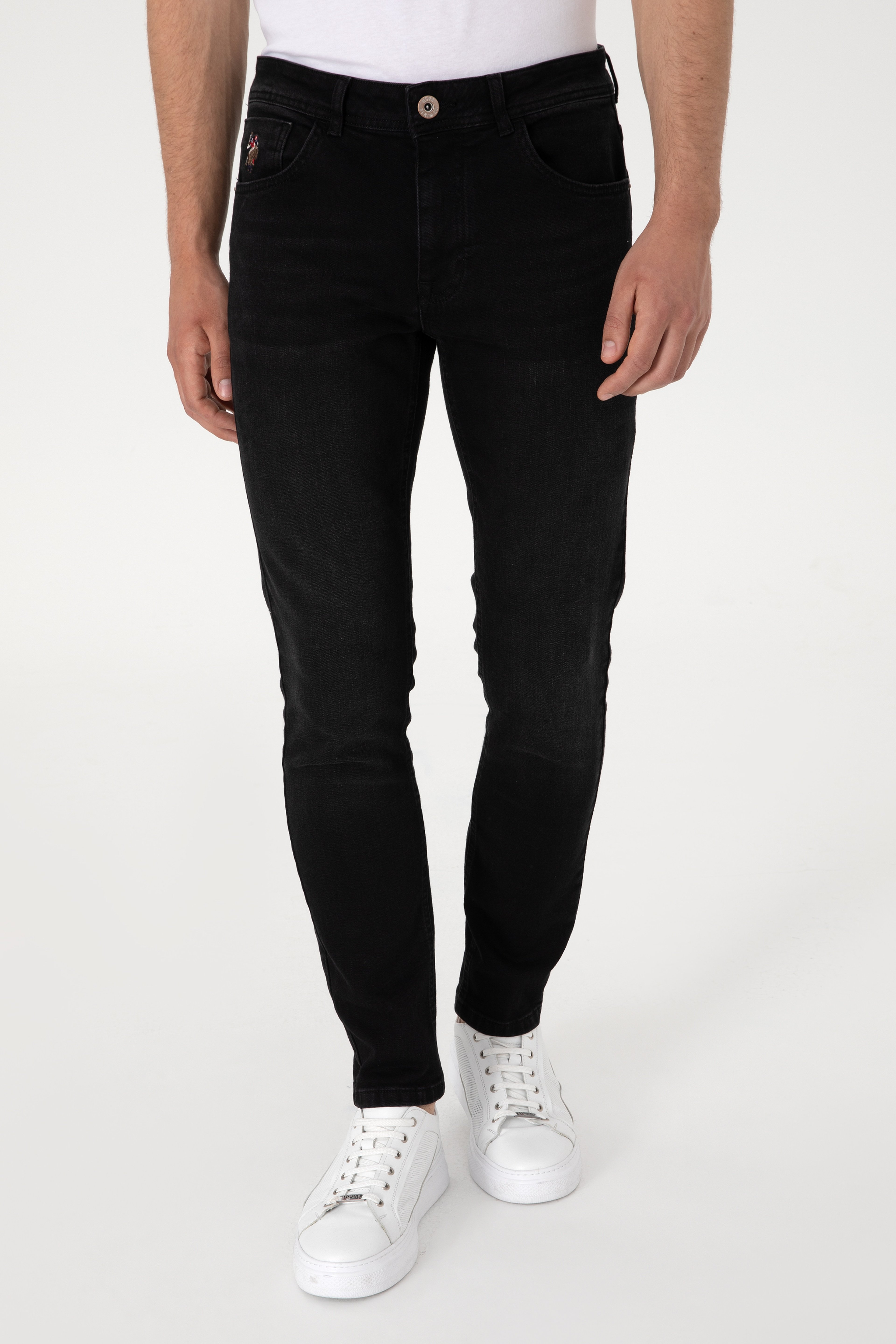Erkek Siyah Slim Fit Jean Pantolon - Image 4