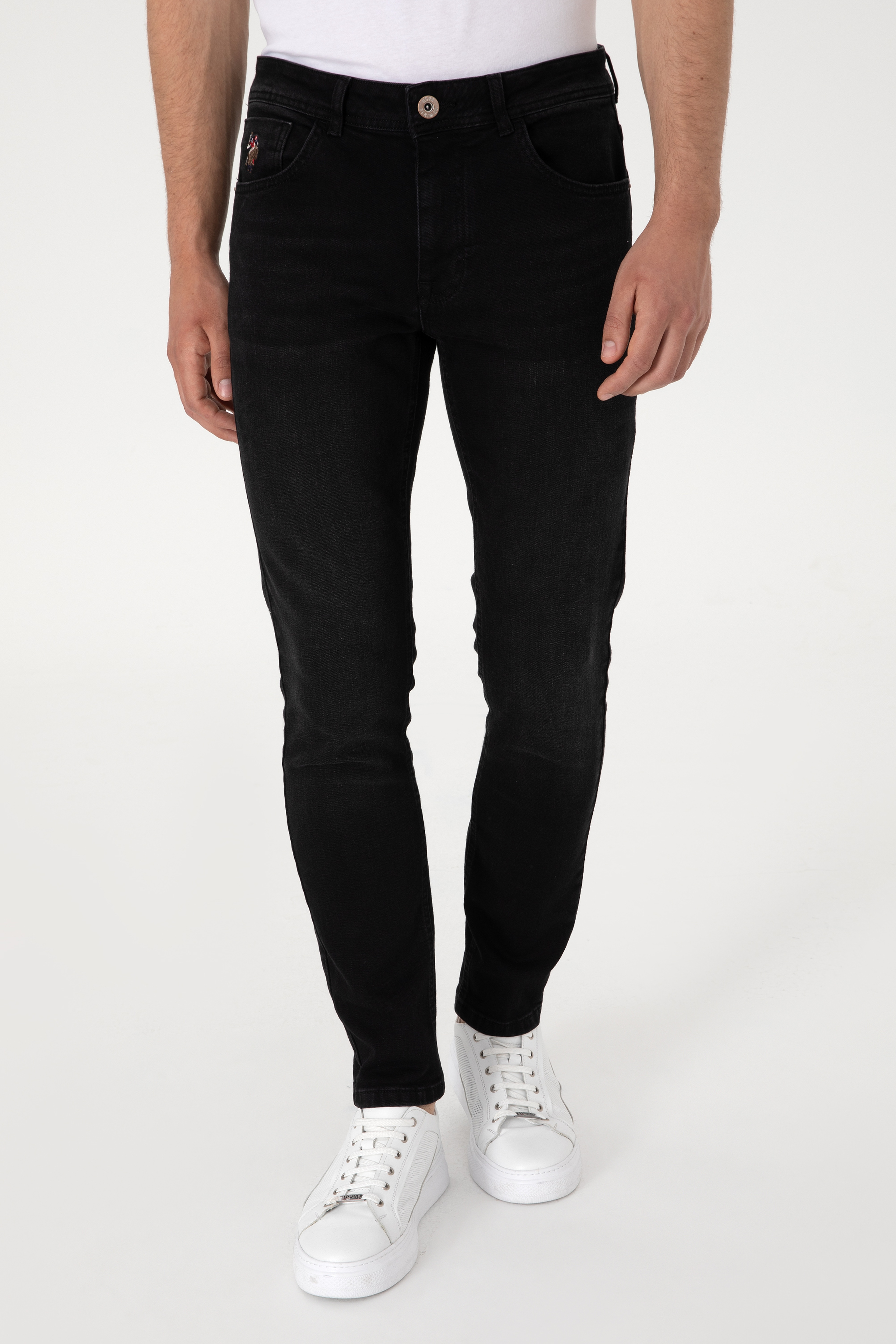 Erkek Siyah Slim Fit Jean Pantolon
