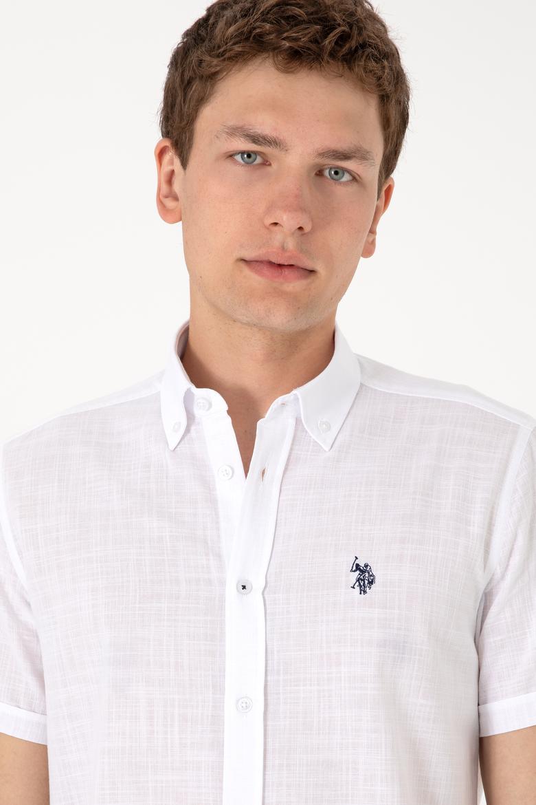 Erkek Beyaz Kısa Kollu Gömlek - 50306324009