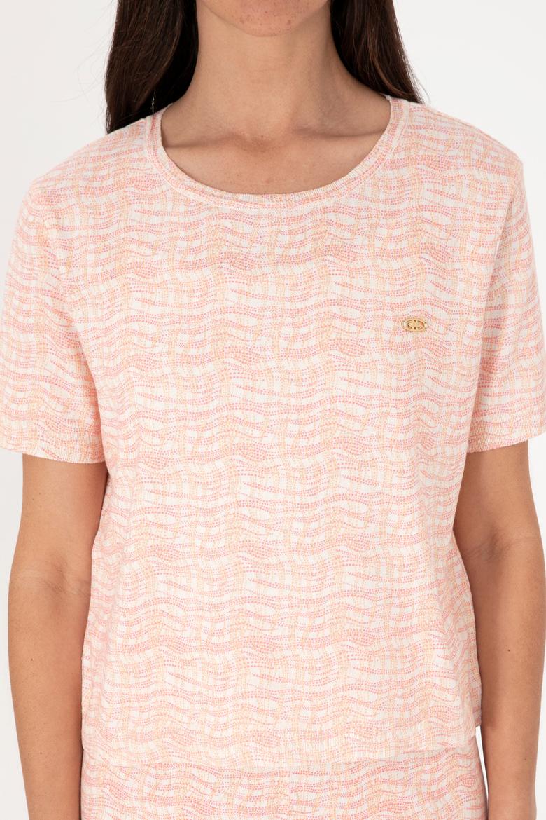 Kadın Turuncu Bisiklet Yaka Kazak - 50299362010