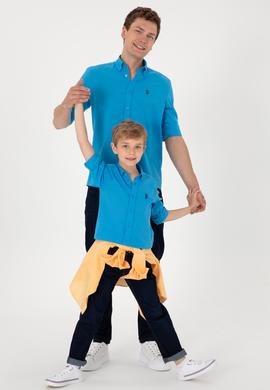 Erkek Çocuk Aqua Uzun Kollu Basic Gömlek - 50306583086