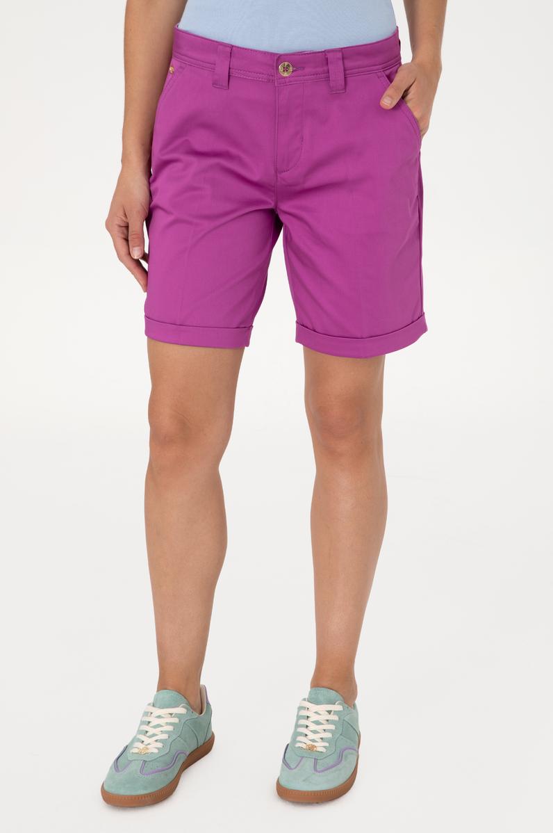 Kadın Menekşe Dokuma Şort