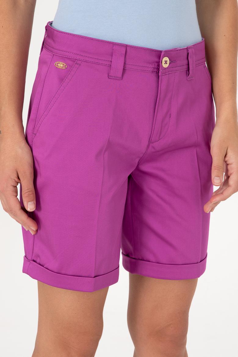 Kadın Menekşe Dokuma Şort - 50299160030