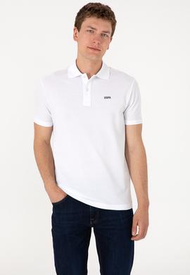 Erkek Regular Fit Polo Yaka Beyaz Basic Tişört - 50306007007