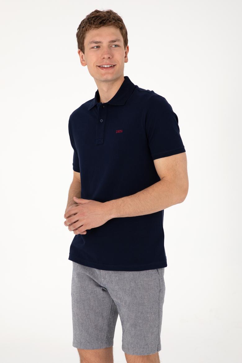 Erkek Regular Fit Polo Yaka Lacivert Basic Tişört - 50306007246