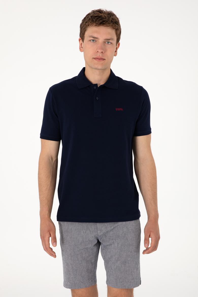 Erkek Regular Fit Polo Yaka Lacivert Basic Tişört - 50306007246