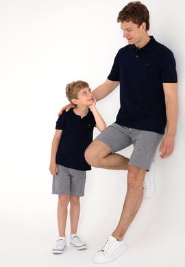 Erkek Regular Fit Polo Yaka Lacivert Basic Tişört - 50306007246