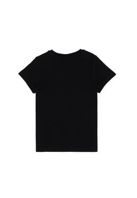 Erkek Çocuk Siyah Bisiklet Yaka Tişört - 50307174057