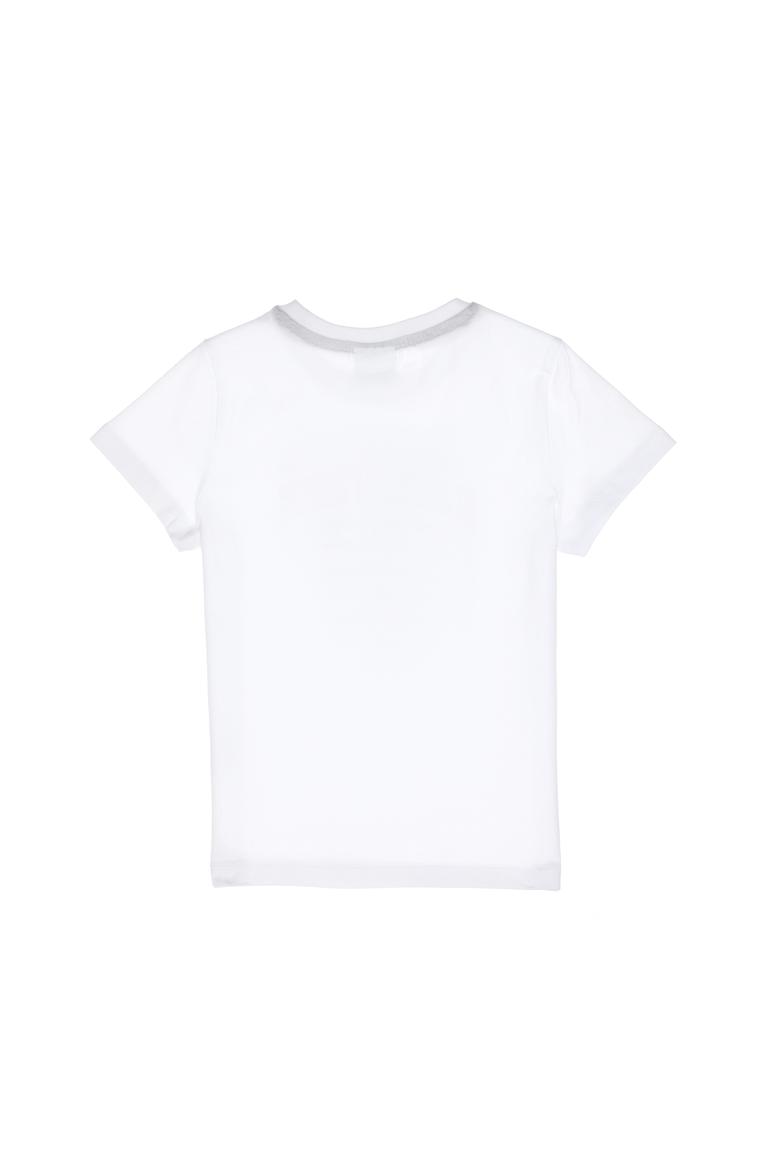 Erkek Çocuk Beyaz Bisiklet Yaka Tişört - 50307174033