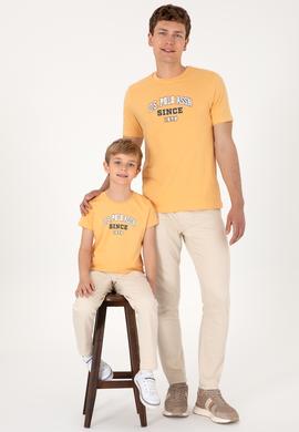 Erkek Çocuk Kavun Bisiklet Yaka Tişört - 50307174015