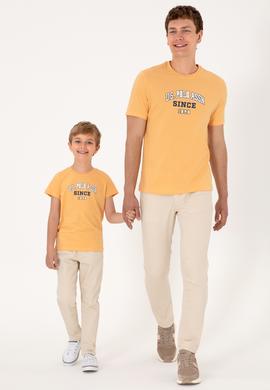 Erkek Çocuk Kavun Bisiklet Yaka Tişört - 50307174015