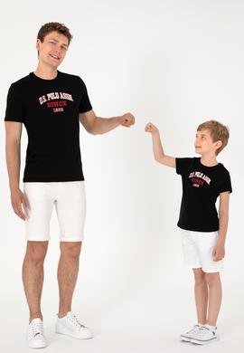 Erkek Regular Fit Bisiklet Yaka Siyah Tişört - 50307311046