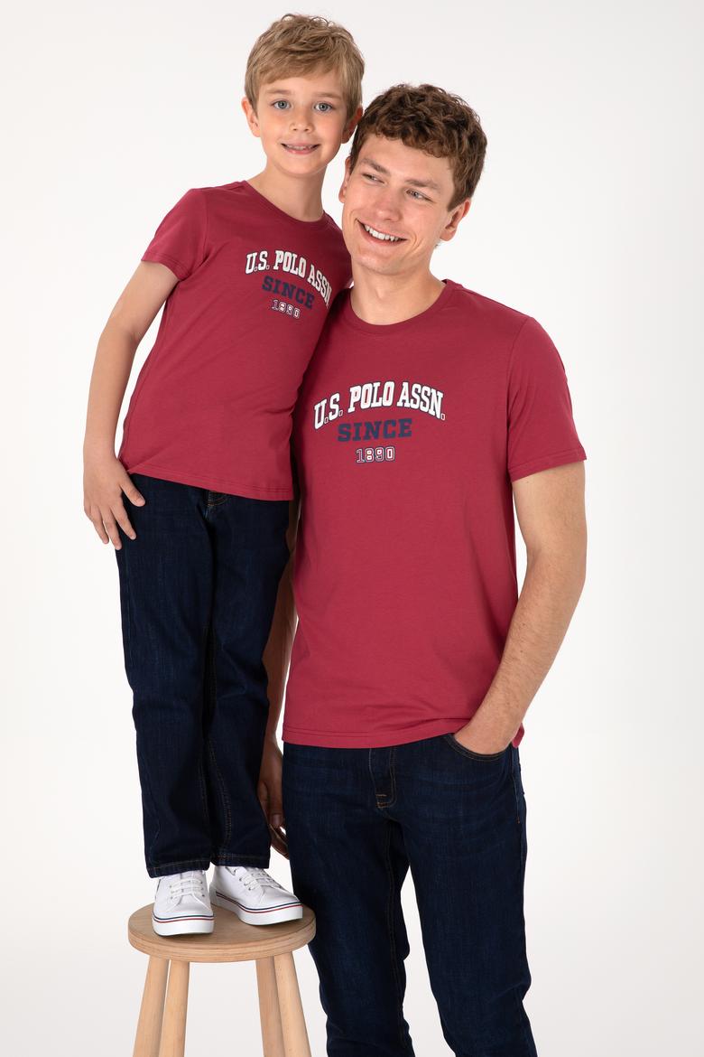 Erkek Regular Fit Bisiklet Yaka Vişne Tişört - 50307311036