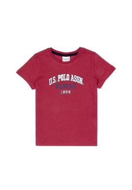 Erkek Çocuk Vişne Bisiklet Yaka Tişört - 50307174068