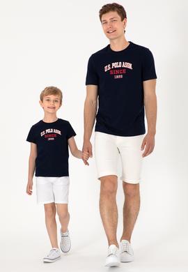 Erkek Çocuk Lacivert Bisiklet Yaka Tişört - 50307174011