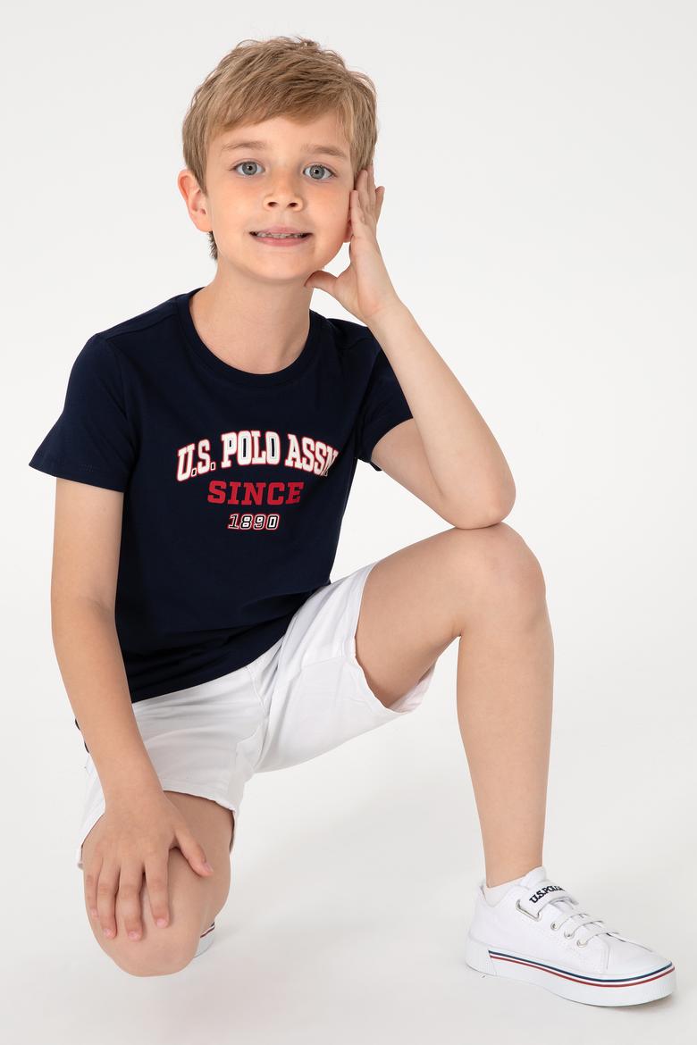 Erkek Çocuk Lacivert Bisiklet Yaka Tişört - 50307174011