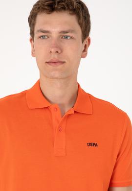 Erkek Regular Fit Polo Yaka Nar Çiçeği Basic Tişört - 50306007169