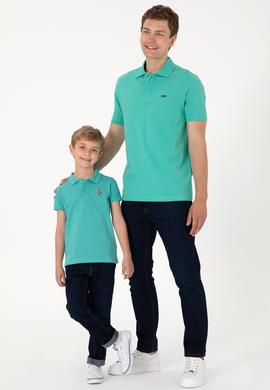Erkek Çocuk Mint Basic Polo Yaka Tişört - 50306484049