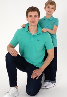 Erkek Çocuk Mint Basic Polo Yaka Tişört - 50306484049