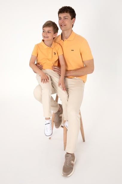 Erkek Çocuk Kavun Basic Polo Yaka Tişört
