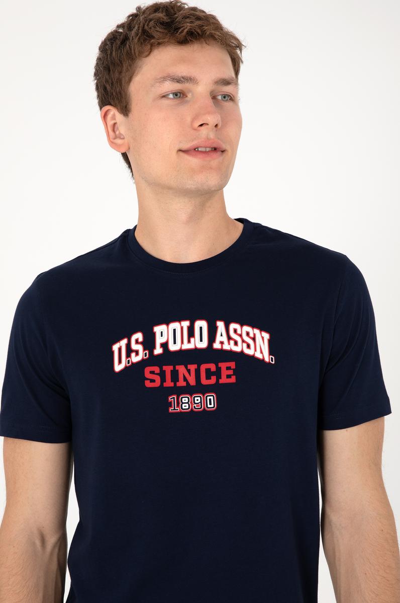 Erkek Regular Fit Bisiklet Yaka Lacivert Tişört