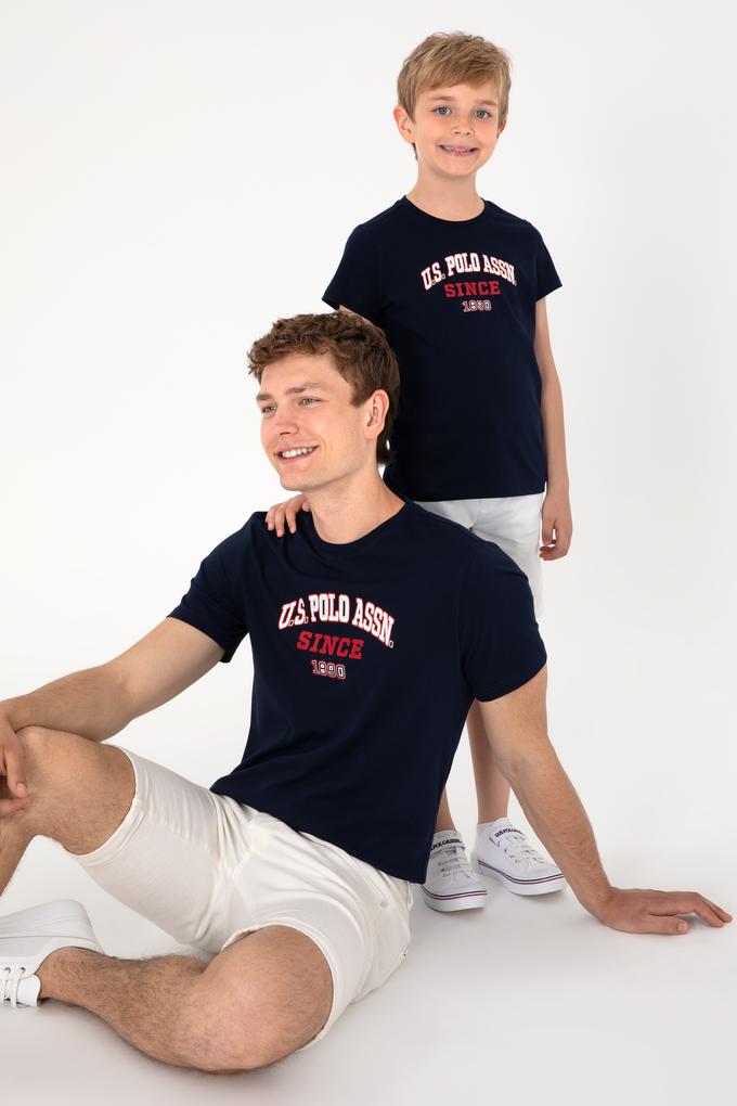 Erkek Regular Fit Bisiklet Yaka Lacivert Tişört