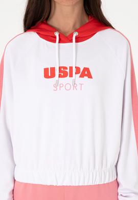 Kadın Beyaz Kapüşonlu Sweatshırt - 50300697008