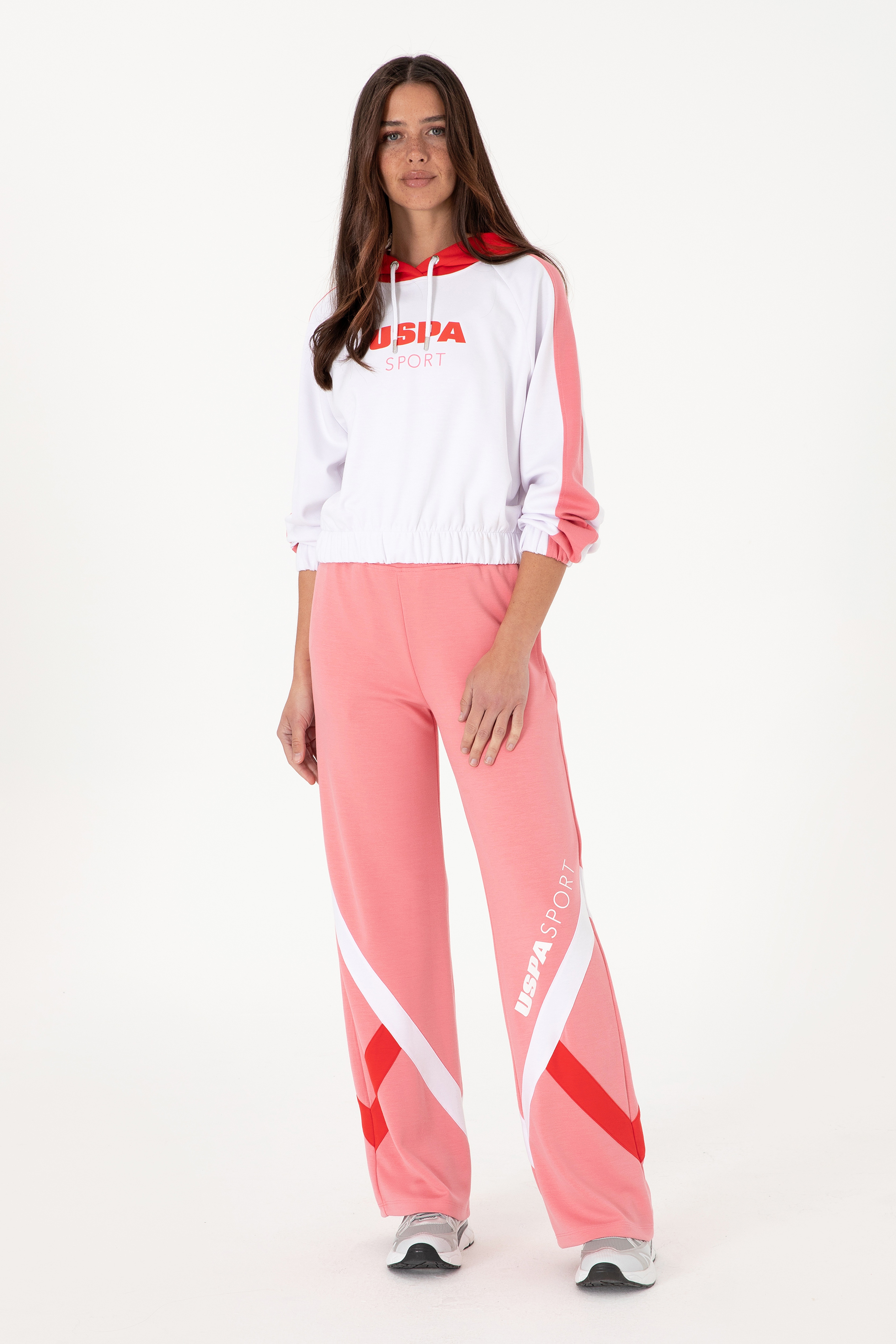 Kadın Pembe Modal Karışımlı Loose Fit Eşofman Altı - Image 1